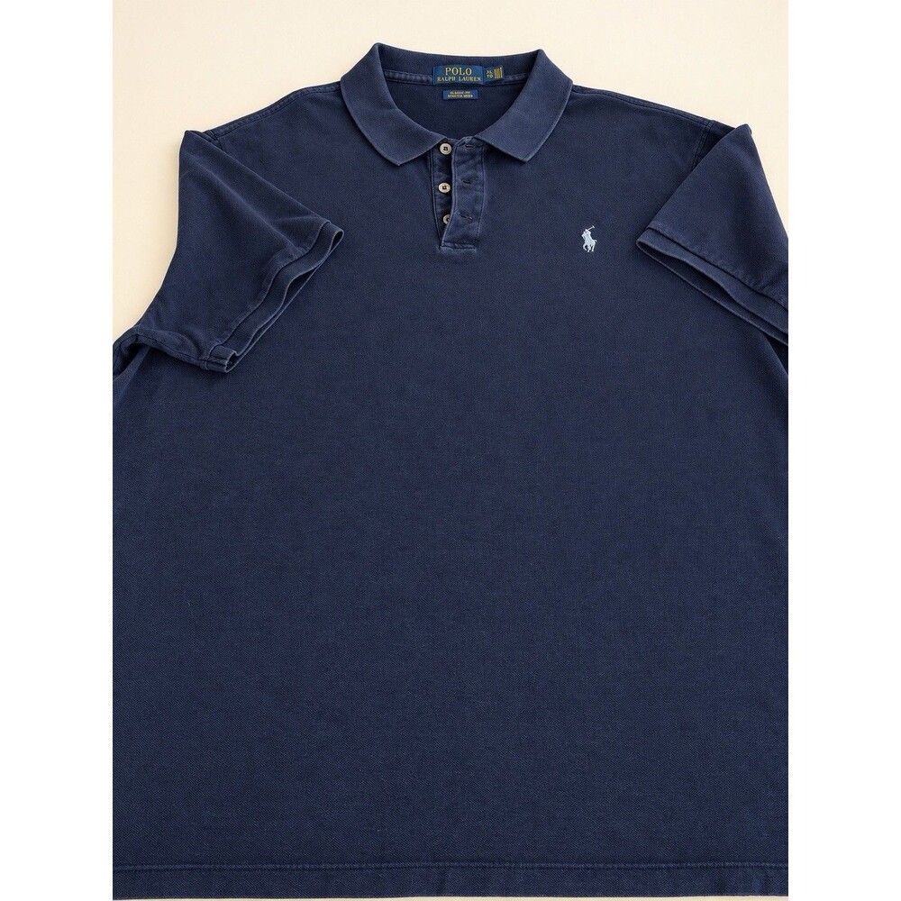 Polo Ralph Lauren Men’s XL Navy Classic Fit Stretch Mesh Polo Shirt